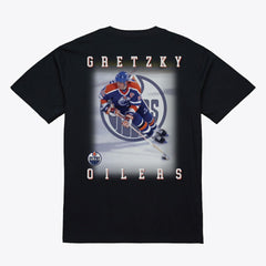 Wayne Gretzky Edmonton Oilers Mitchell & Ness Photo T-Shirt - Black - NHL