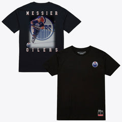 Mark Messier Edmonton Oilers Mitchell & Ness Photo T-Shirt - Black - NHL