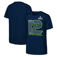 Seattle Seahawks Youth Super Bowl LX Champions Hometown Collection T-Shirt College Navy | Fanatics