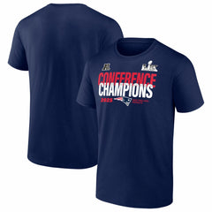 New England Patriots 2025 AFC Champions Big & Tall Right Side Draw T-Shirt Navy | Fanatics