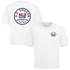 USMNT Levelwear Luxe Signature Knit Transit T-Shirt White - FIFA World CUP