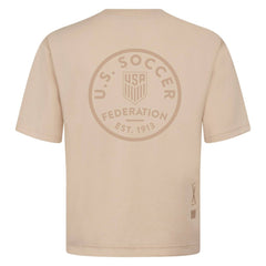 USMNT Levelwear Luxe Signature Knit Transit Tonal T-Shirt Khaki - FIFA World CUP