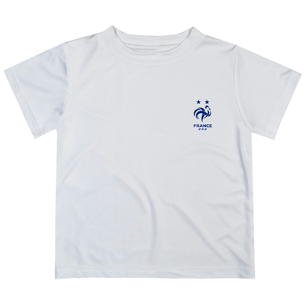 France National Team Vive La Fete Youth Impressions Artwork T-Shirt White - FIFA World CUP