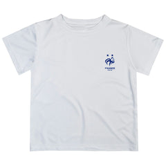 France National Team Vive La Fete Youth Impressions Artwork T-Shirt White - FIFA World CUP