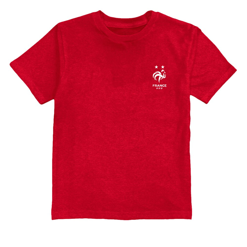 France National Team Vive La Fete Youth Impressions Artwork T-Shirt Red - FIFA World CUP