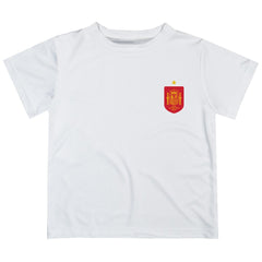 Spain National Team Vive La Fete Youth Impressions Artwork T-Shirt White - FIFA World CUP