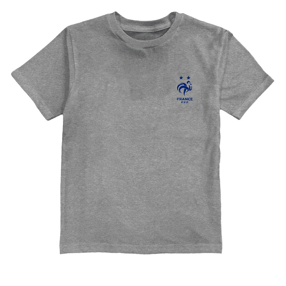 France National Team Vive La Fete Youth Impressions Artwork T-Shirt Gray - FIFA World CUP