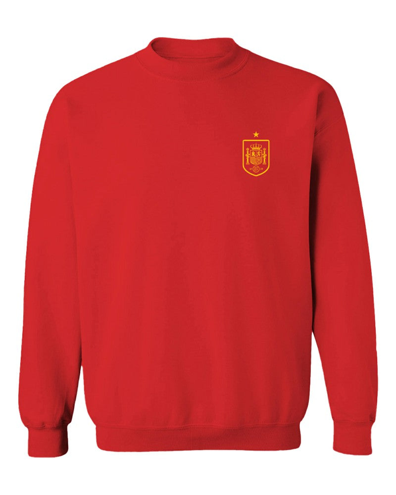 Spain National Team Vive La Fete Women's Impressions Artwork Sweatshirt Red - FIFA World CUP