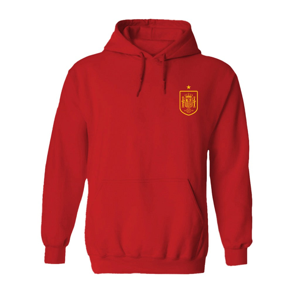 Spain National Team Vive La Fete Women's Impressions Artwork Hoodie Red - FIFA World CUP