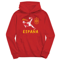 Spain National Team Vive La Fete Youth Chilena Style Hoodie Red - FIFA World CUP