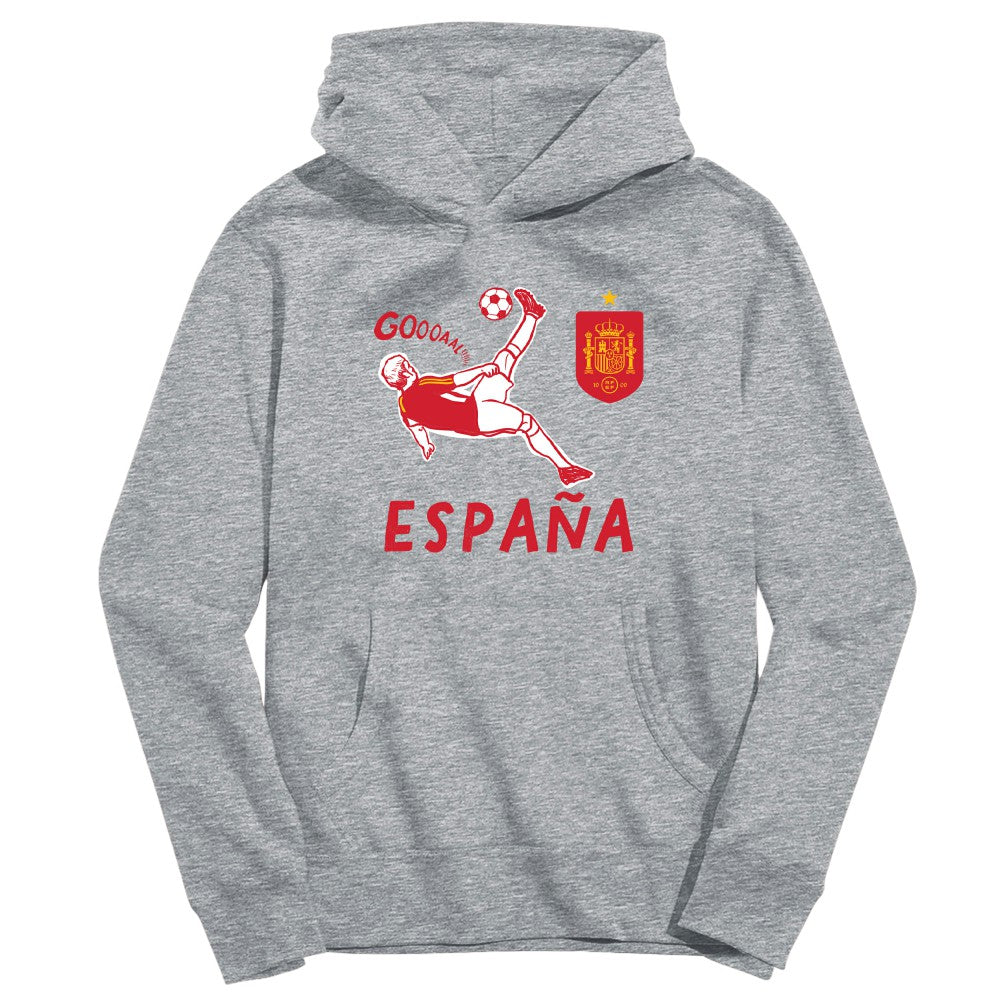 Spain National Team Vive La Fete Youth Chilena Style Hoodie Gray - FIFA World CUP