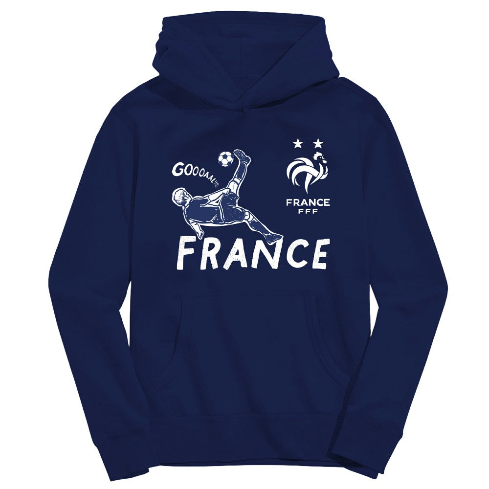 France National Team Vive La Fete Youth Chilena Style Hoodie Navy - FIFA World CUP