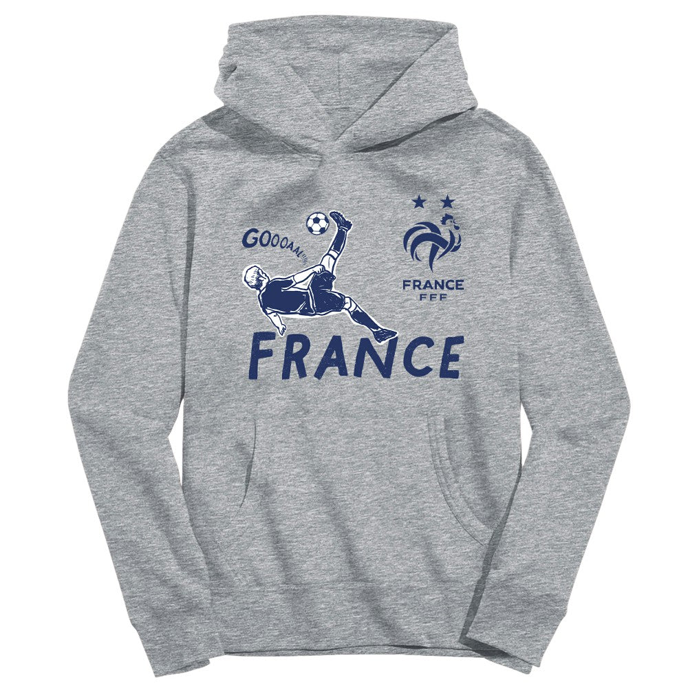 France National Team Vive La Fete Youth Chilena Style Hoodie Gray - FIFA World CUP