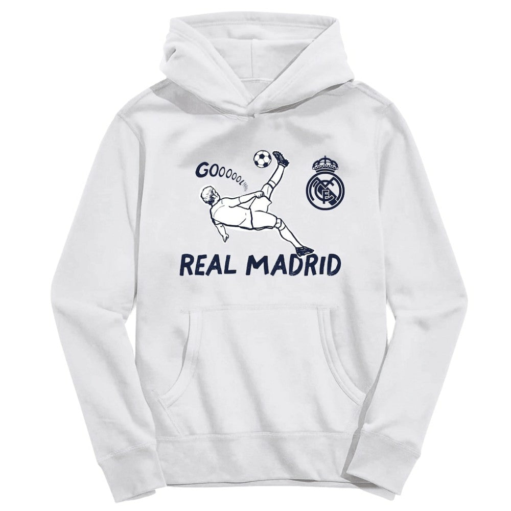 Real Madrid Vive La Fete Youth Chilena Style Hoodie White - FIFA World CUP