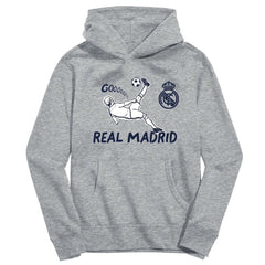 Real Madrid Vive La Fete Youth Chilena Style Hoodie Gray - FIFA World CUP