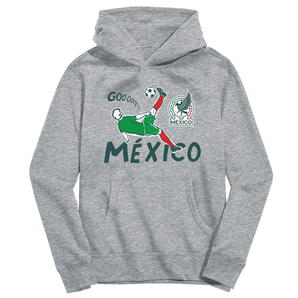 Mexico National Team Vive La Fete Youth Chilena Style Hoodie Gray - FIFA World CUP