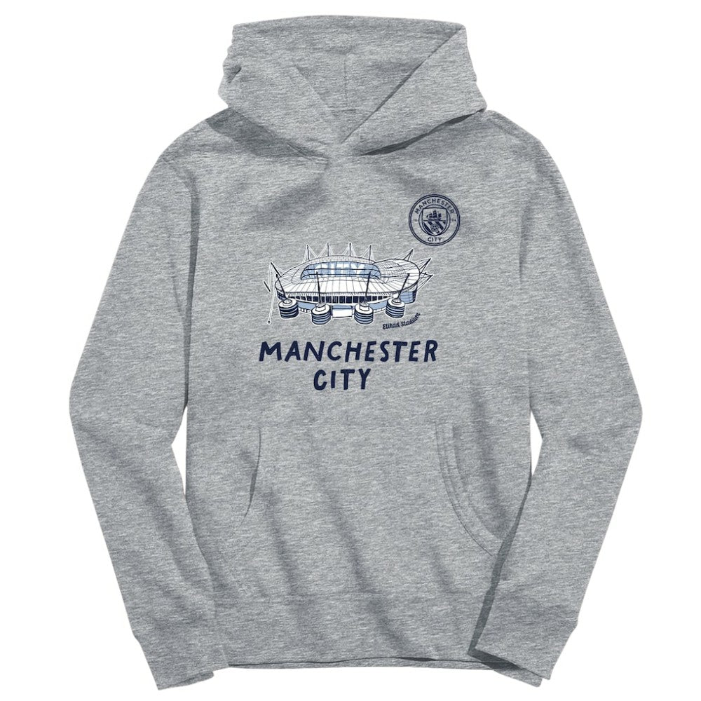 Manchester City Vive La Fete Youth Stadium Style Hoodie Gray - FIFA World CUP