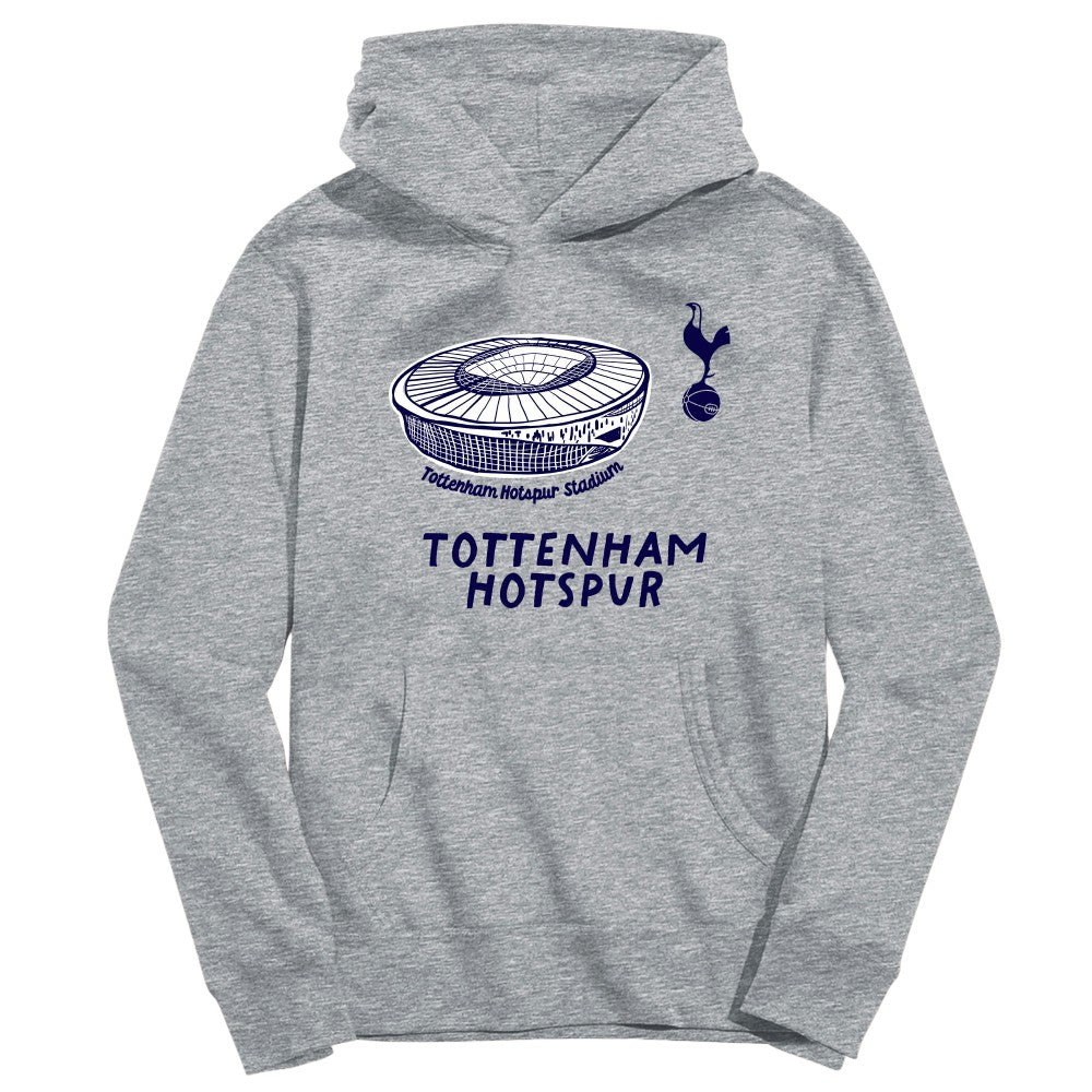 Tottenham Hotspur Vive La Fete Youth Stadium Style Hoodie Gray - FIFA World CUP