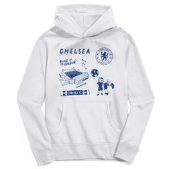 Chelsea Vive La Fete Youth Impressions Icons Hoodie White - FIFA World CUP