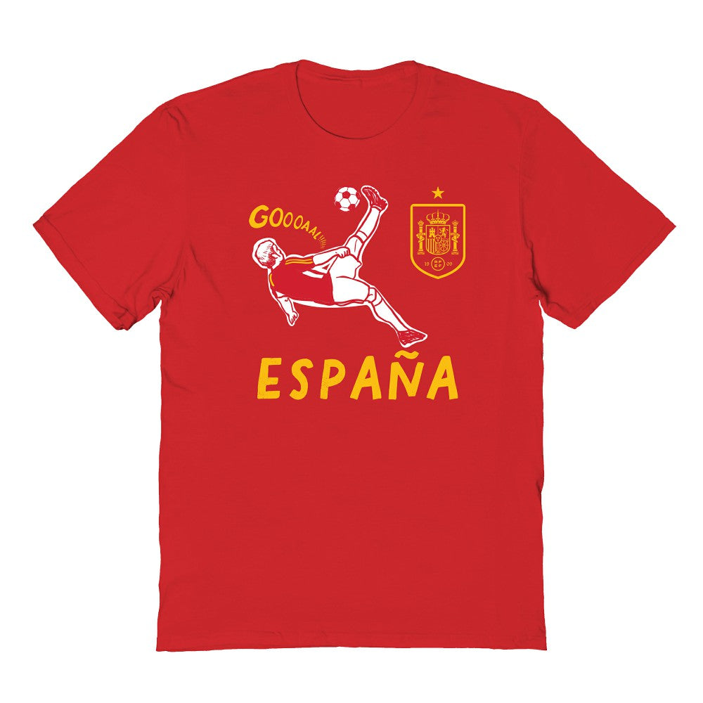 Spain National Team Vive La Fete Youth Chilena Style T-Shirt Red - FIFA World CUP