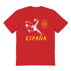 Spain National Team Vive La Fete Youth Chilena Style T-Shirt Red - FIFA World CUP