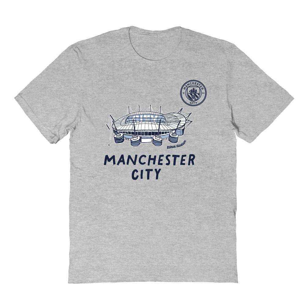 Manchester City Vive La Fete Youth Chilena Style T-Shirt Gray - FIFA World CUP