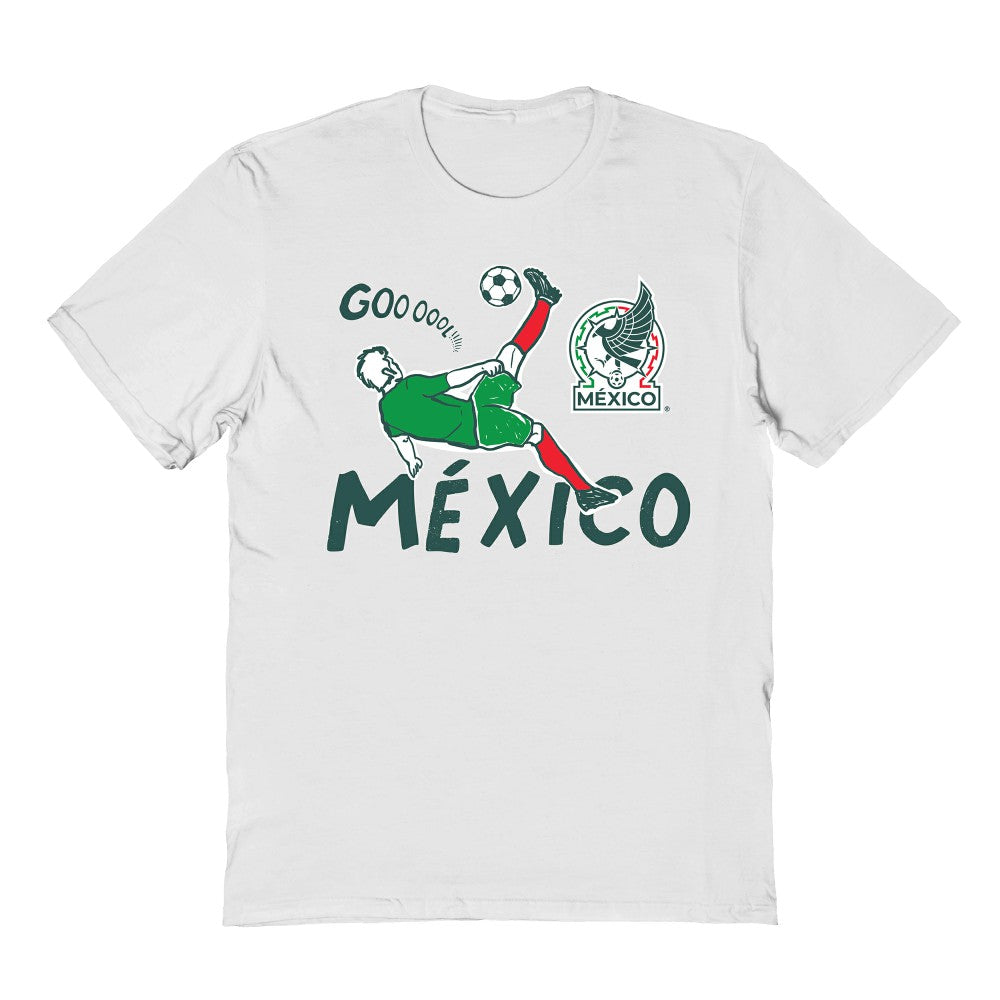 Mexico National Team Vive La Fete Youth Chilena Style T-Shirt White - FIFA World CUP