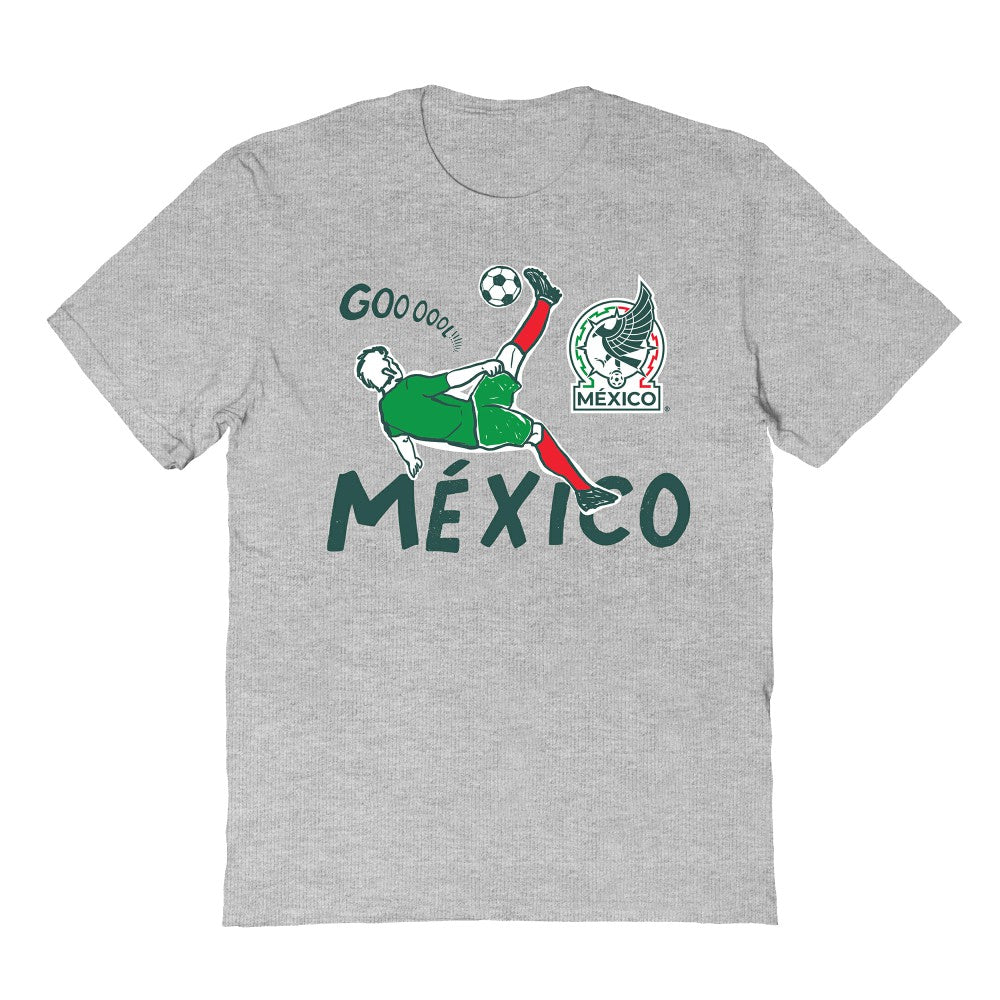 Mexico National Team Vive La Fete Youth Chilena Style T-Shirt Gray - FIFA World CUP