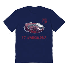Barcelona Vive La Fete Youth Chilena Style T-Shirt Navy - FIFA World CUP