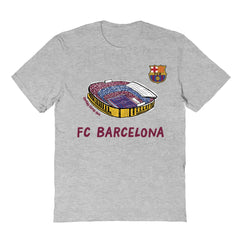 Barcelona Vive La Fete Youth Chilena Style T-Shirt Gray - FIFA World CUP
