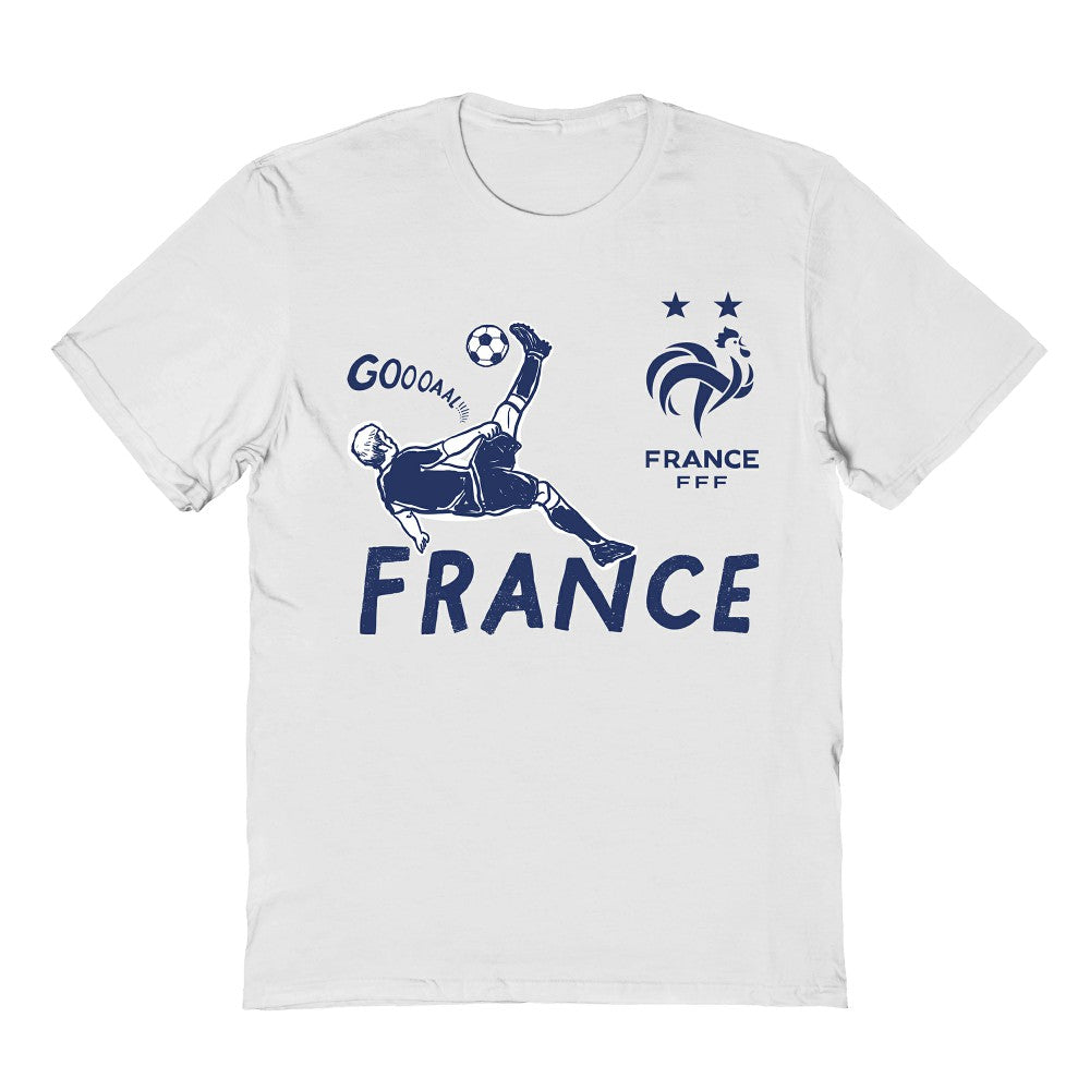 France National Team Vive La Fete Youth Chilena Style T-Shirt White - FIFA World CUP