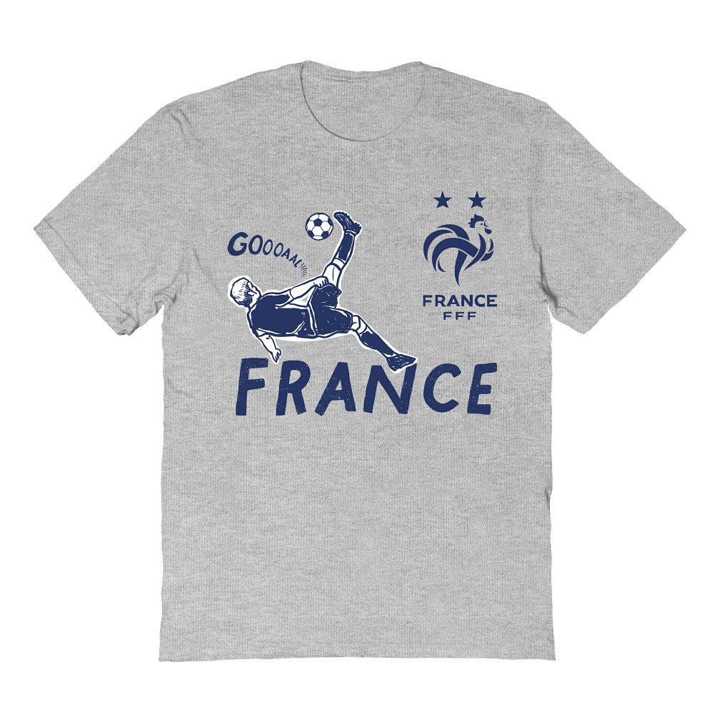 France National Team Vive La Fete Youth Chilena Style T-Shirt Gray - FIFA World CUP