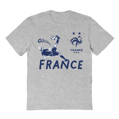 France National Team Vive La Fete Youth Chilena Style T-Shirt Gray - FIFA World CUP