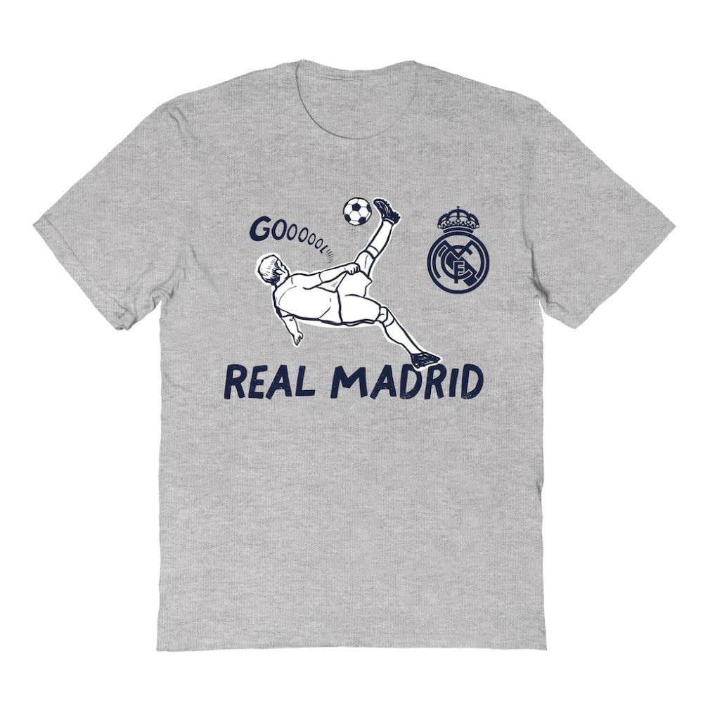 Real Madrid Vive La Fete Youth Chilena Style T-Shirt Gray - FIFA World CUP