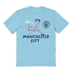 Manchester City Vive La Fete Youth Chilena Style T-Shirt Light Blue - FIFA World CUP