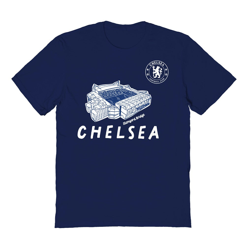 Chelsea Vive La Fete Youth Chilena Style T-Shirt Navy - FIFA World CUP