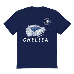 Chelsea Vive La Fete Youth Chilena Style T-Shirt Navy - FIFA World CUP