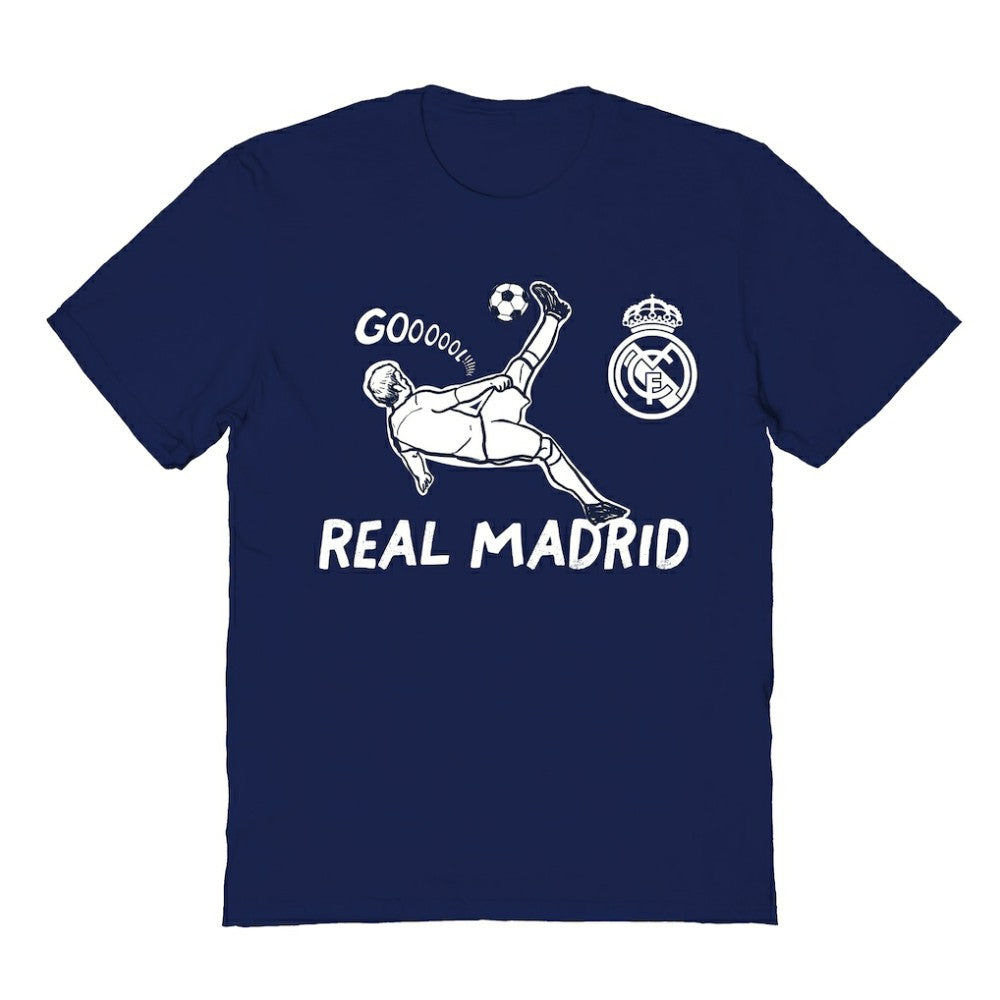 Real Madrid Vive La Fete Youth Chilena Style T-Shirt Navy - FIFA World CUP