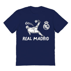 Real Madrid Vive La Fete Youth Chilena Style T-Shirt Navy - FIFA World CUP