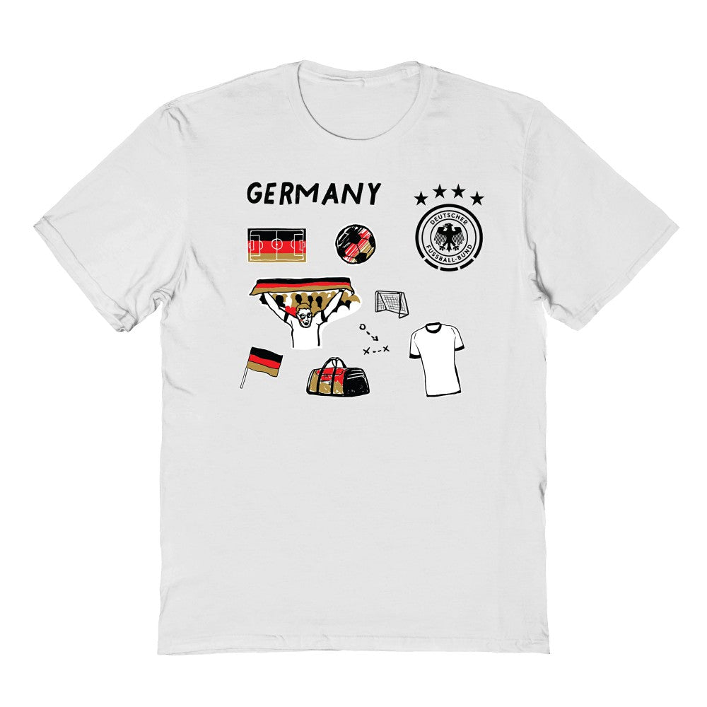 Germany National Team Vive La Fete Youth Impressions Icons T-Shirt White - FIFA World CUP