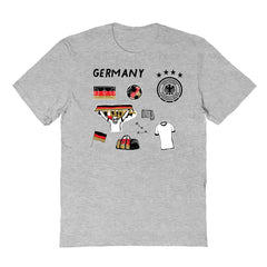 Germany National Team Vive La Fete Youth Impressions Icons T-Shirt Gray - FIFA World CUP