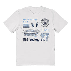 Manchester City Vive La Fete Youth Impressions Icons T-Shirt White - FIFA World CUP