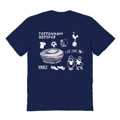 Tottenham Hotspur Vive La Fete Youth Impressions Icons T-Shirt Navy - FIFA World CUP