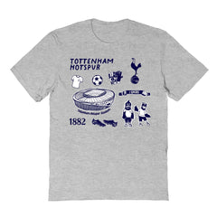 Tottenham Hotspur Vive La Fete Youth Impressions Icons T-Shirt Gray - FIFA World CUP