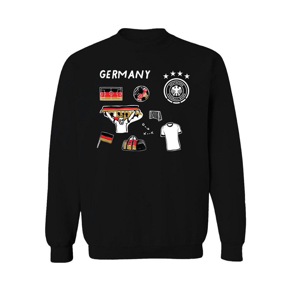 Germany National Team Vive La Fete Women's Impressions Icons Sweatshirt Black - FIFA World CUP