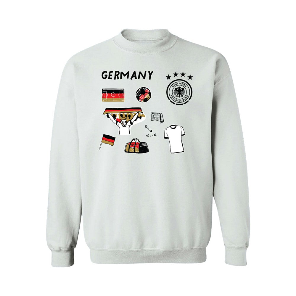 Germany National Team Vive La Fete Women's Impressions Icons Sweatshirt White - FIFA World CUP