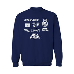 Real Madrid Vive La Fete Women's Impressions Icons Sweatshirt Navy - FIFA World CUP