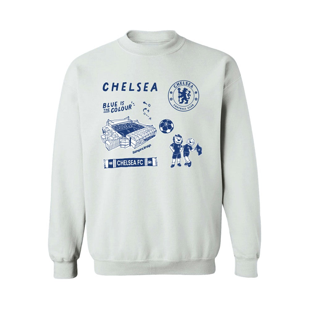 Chelsea Vive La Fete Women's Impressions Icons Sweatshirt White - FIFA World CUP