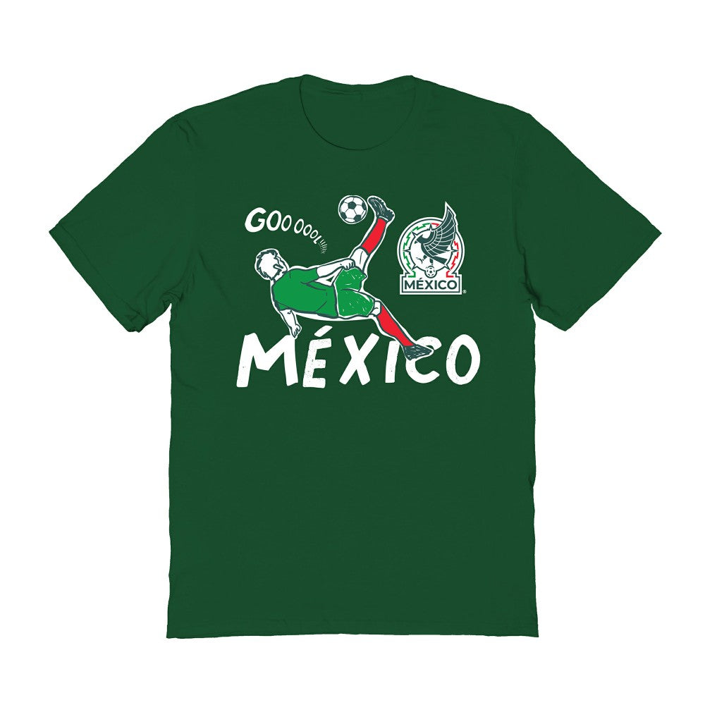 Mexico National Team Vive La Fete Women's Chilena Style T-Shirt Green - FIFA World CUP