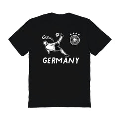 Germany National Team Vive La Fete Women's Chilena Style T-Shirt Black - FIFA World CUP
